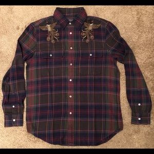 Polo Ralph Lauren Embroidered Flannel Shirt Small